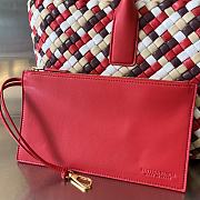 Bottega Veneta Padded Intreccio East-West Red Tote Bag 37x17x23cm - 2