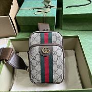 Gucci Ophidia GG Mini Bag Beige Ebony 12x18x6.9cm - 1