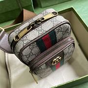 Gucci Ophidia GG Mini Bag Beige Ebony 12x18x6.9cm - 5