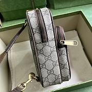 Gucci Ophidia GG Mini Bag Beige Ebony 12x18x6.9cm - 4