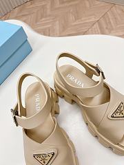 Prada Beige Rubber Sandals - 5