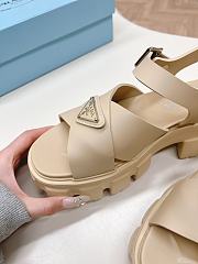 Prada Beige Rubber Sandals - 3