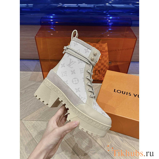 Louis Vuitton LV Laureate Platform Desert Boot White  - 1