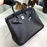 Hermes Birkin Bag 40 Black Silver Togo 40cm - 1