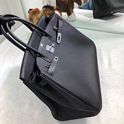 Hermes Birkin Bag 40 Black Silver Togo 40cm - 4