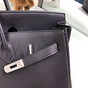 Hermes Birkin Bag 40 Black Silver Togo 40cm - 2