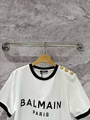 Balmain White T-shirt - 4