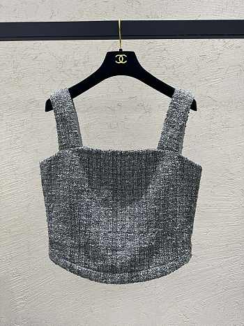 Chanel Tweed Sleeveless Grey