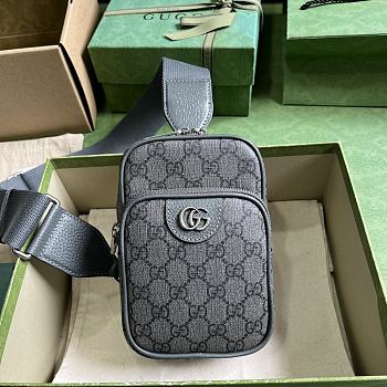 Gucci Ophidia GG Mini Bag Grey 12x18x6.9cm