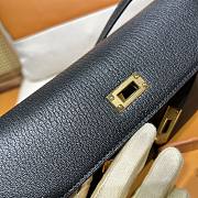 Hermes Kelly Alan Black Gold 26cm - 4