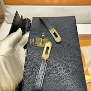 Hermes Kelly Alan Black Gold 26cm - 2