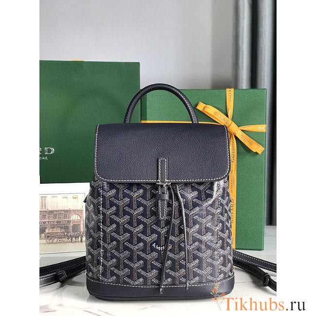 Goyard Alpin Mini Backpack Navy Blue 23x9.5x19cm - 1