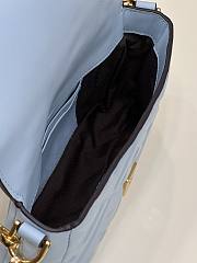 Fendi Baguette Mini Blue Nappa Leather Bag 20x13x5cm - 5