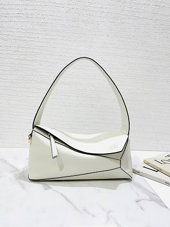 Loewe Puzzle Hobo Bag White 29x12x10cm