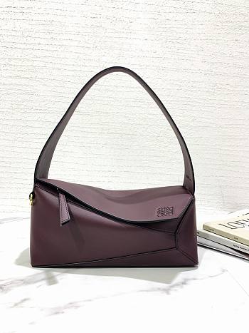 Loewe Puzzle Hobo Bag Red Wine 29x12x10cm