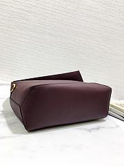 Loewe Puzzle Hobo Bag Red Wine 29x12x10cm - 5