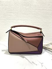 Loewe Puzzle Small Bag In Purple Caramel Blossom 24 x 16 x 10 cm - 1