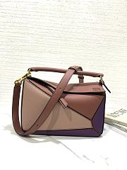 Loewe Puzzle Small Bag In Purple Caramel Blossom 24 x 16 x 10 cm - 3