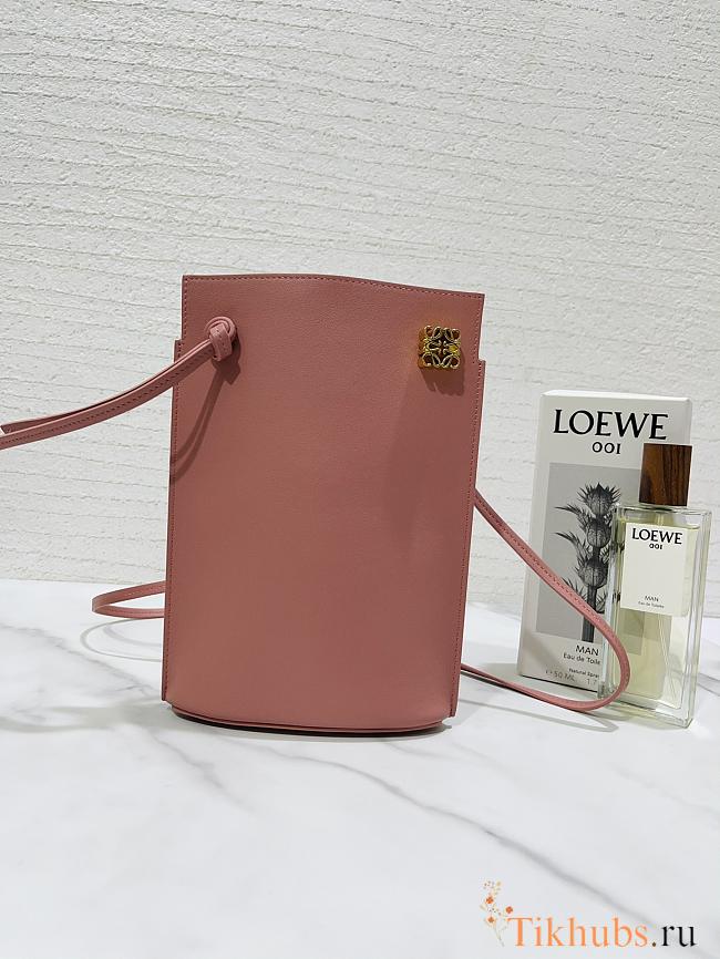 Loewe Dice Pocket Pink Bag 20.5x12.5x4cm - 1