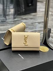 YSL Kate Beige Bag Gold 20cm - 1