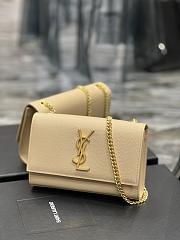 YSL Kate Beige Bag Gold 20cm - 4