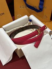 Louis Vuitton LV Pretty LV 20mm Reversible Belt Pink  - 3