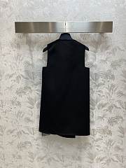 Louis Vuitton LV Double-Breasted Satin Dress  - 3