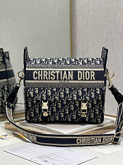 Dior Medium Diorcamp Bag Blue Oblique 29 x 22 x 12 cm - 1