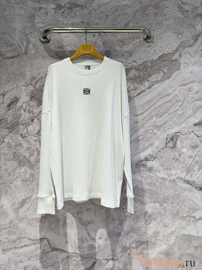 Loewe Long-Sleeve T-Shirt White - 1