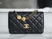 Chanel Wallet On Chain Black Gold 19cm - 1