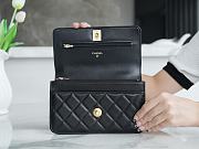 Chanel Wallet On Chain Black Gold 19cm - 3