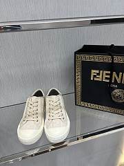 Fendi Fabric Low Top White Sneaker - 5