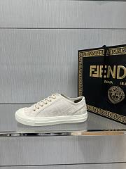 Fendi Fabric Low Top White Sneaker - 2