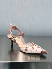 Fendi Colibri Lite Beige Mesh Slingback 5.5cm - 4