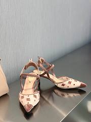 Fendi Colibri Lite Beige Mesh Slingback 5.5cm - 3