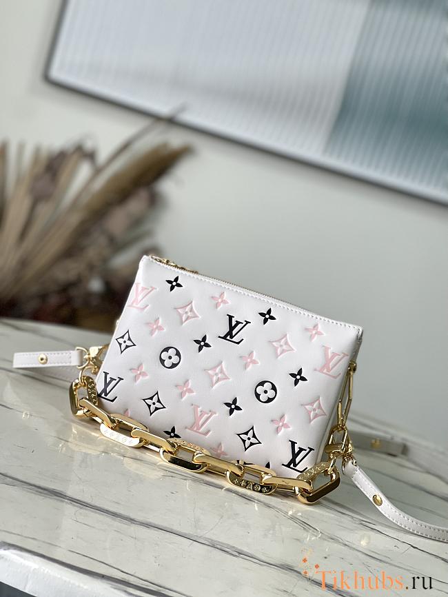 Louis Vuitton LV Coussin BB White Pink Black 20x16x7cm - 1