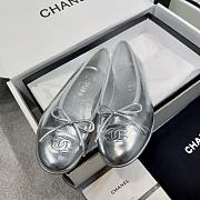 Chanel Ballerina Flat Silver - 5