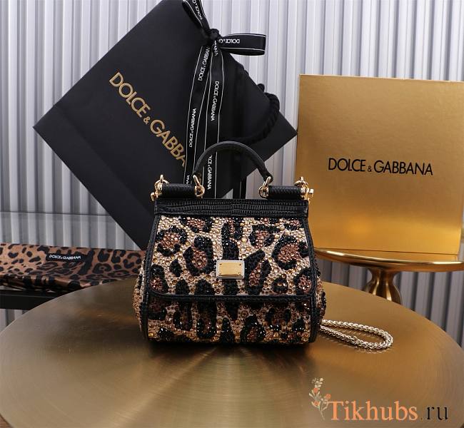 Dolce & Gabbana Black Mini Sicily Handbag 16cm - 1