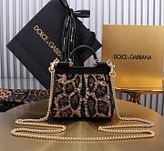 Dolce & Gabbana Black Mini Sicily Handbag 16cm - 2