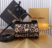 Dolce & Gabbana Black Small Sicily Handbag 18cm - 1