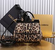 Dolce & Gabbana Black Medium Sicily Handbag 20cm - 1
