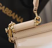Dolce & Gabbana Beige Medium Sicily Handbag Patent 20cm - 6