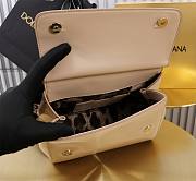 Dolce & Gabbana Beige Medium Sicily Handbag Patent 20cm - 3