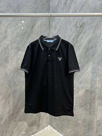 Prada Black Polo Shirt