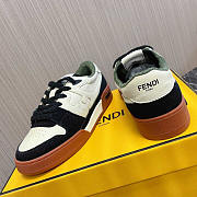 Fendi Match Low Top Sneakers Black White - 4