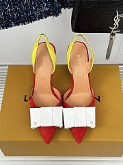 Louis Vuitton LV Blossom Slingback Pump Red Suede 7.5cm - 4