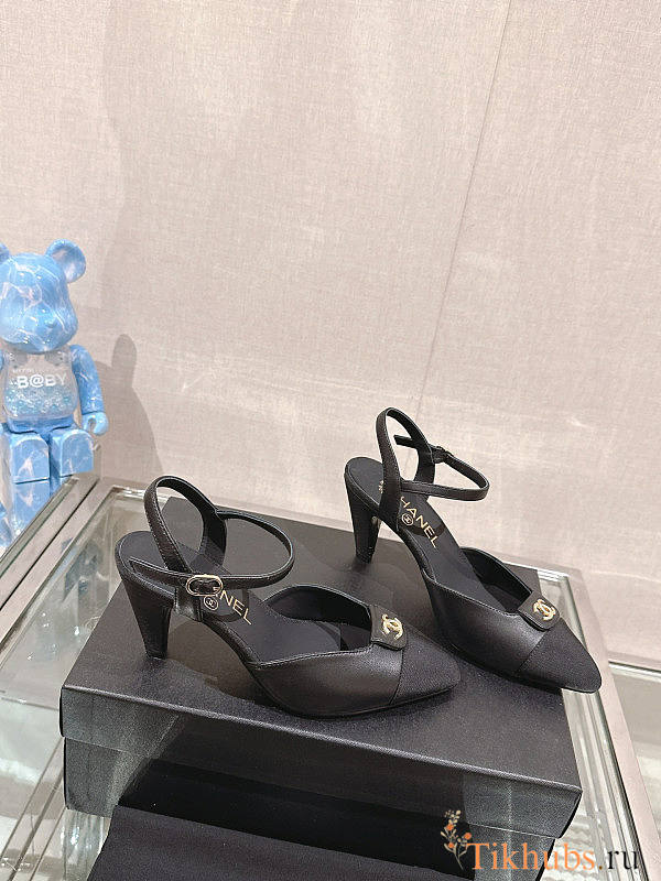 Chanel Black Heel 7cm - 1