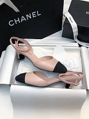 Chanel Slingback Pink Sandal 4cm - 5