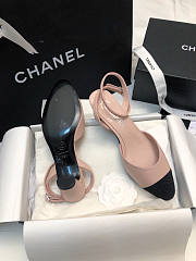 Chanel Slingback Pink Sandal 4cm - 4