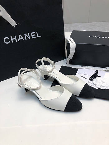 Chanel Slingback White Sandal 4cm